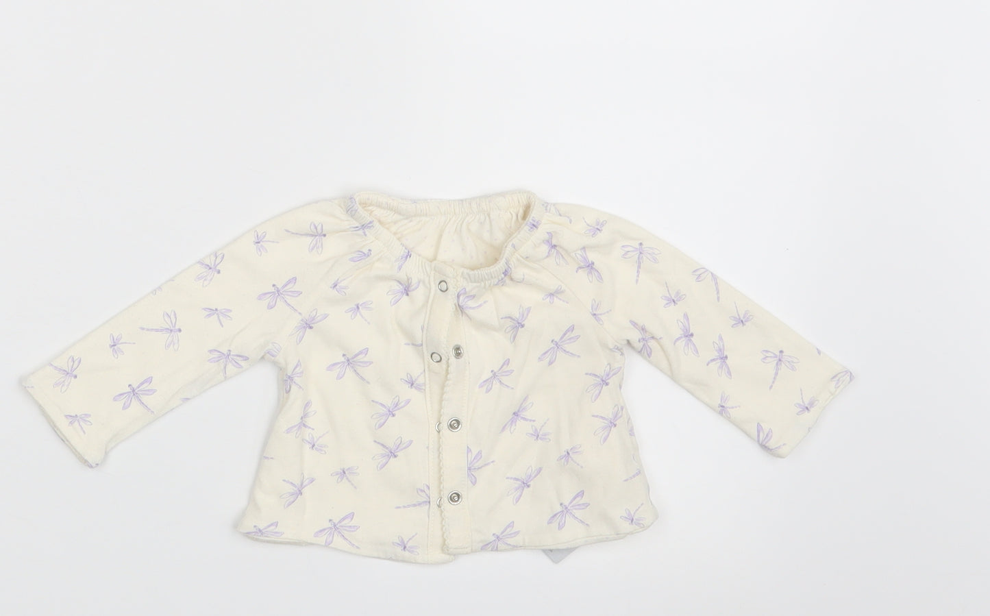 Gap Girls Ivory Animal Print  Cardigan Jumper Size 0-3 Months