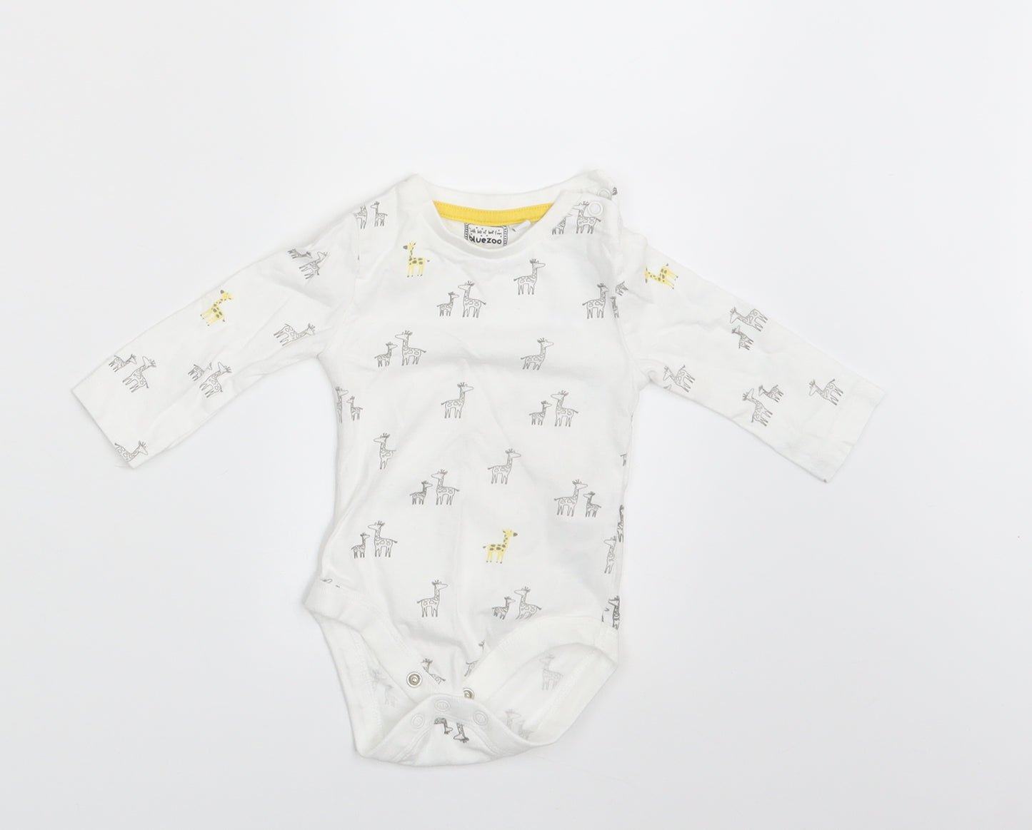 Blue Zoo Boys White Animal Print  Pullover T-Shirt Size 0-3 Months