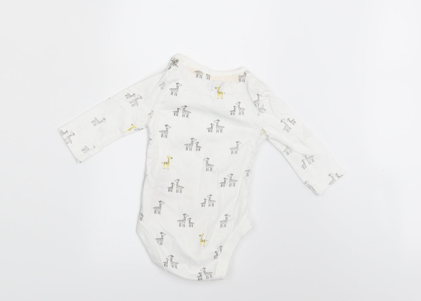 Blue Zoo Boys White Animal Print  Pullover T-Shirt Size 0-3 Months