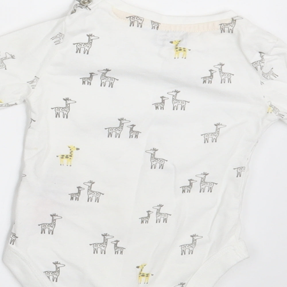 Blue Zoo Boys White Animal Print  Pullover T-Shirt Size 0-3 Months