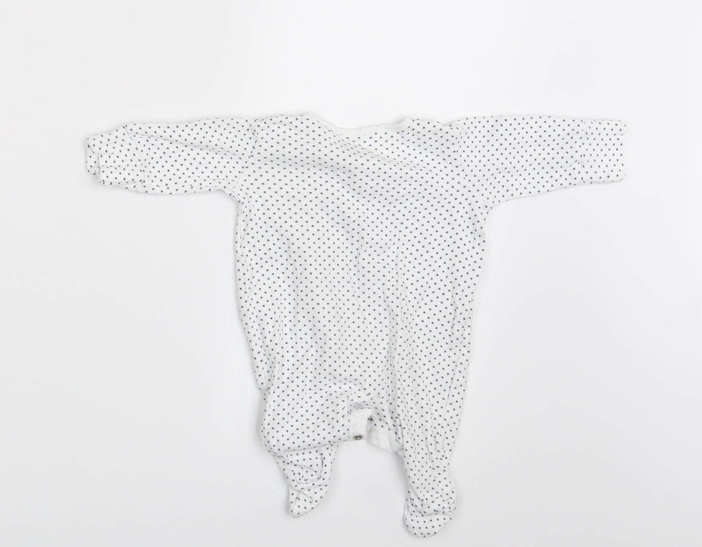 NEXT Baby White Polka Dot  Coverall One-Piece Size 0-3 Months  - Up to 1 month