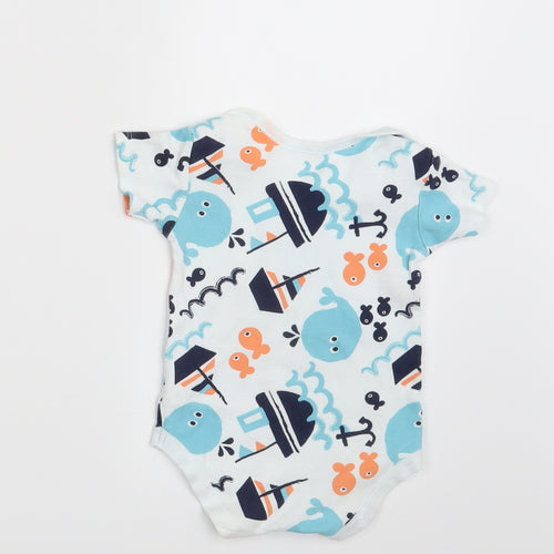 Matalan Boys White Animal Print  Pullover T-Shirt Size 3-6 Months