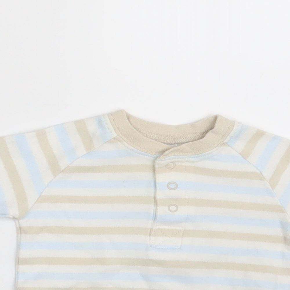 NEXT Baby Multicoloured Striped  Basic T-Shirt Size 0-3 Months