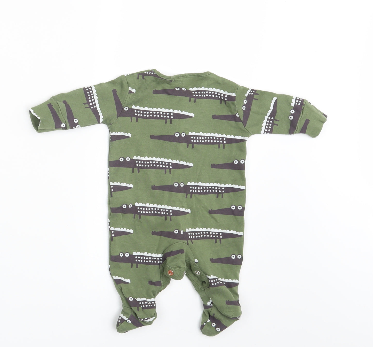 NEXT Baby Green Animal Print  Coverall One-Piece Size 0-3 Months  - Up to 1 month