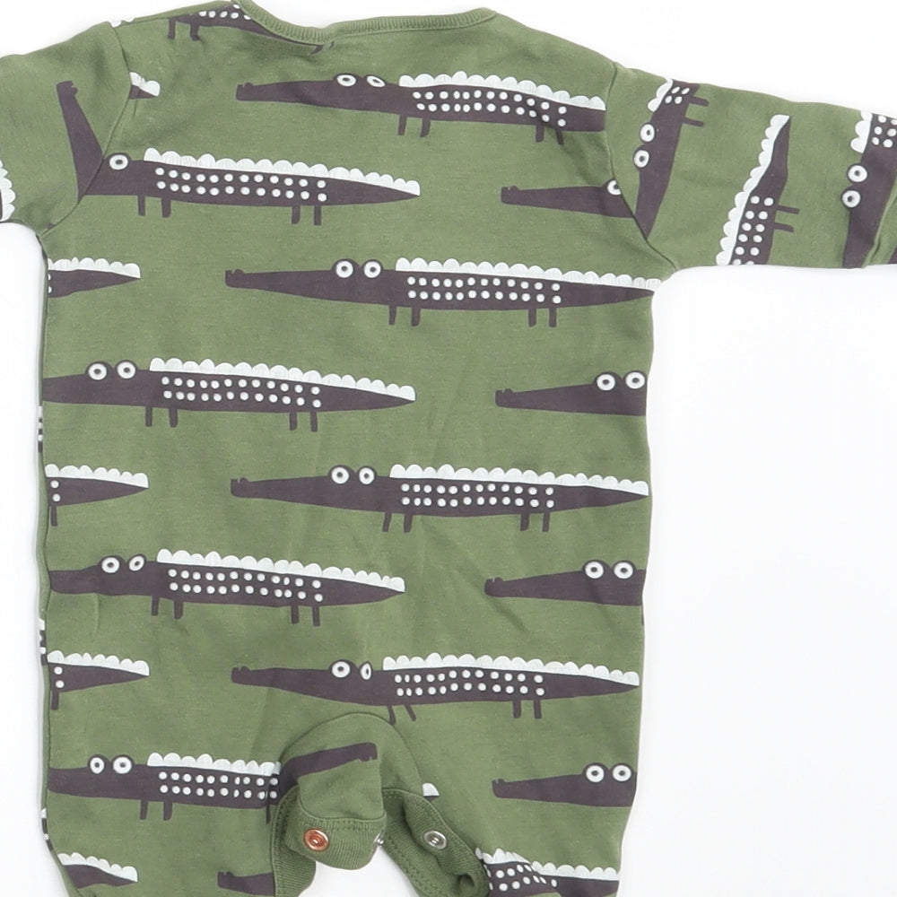 NEXT Baby Green Animal Print  Coverall One-Piece Size 0-3 Months  - Up to 1 month