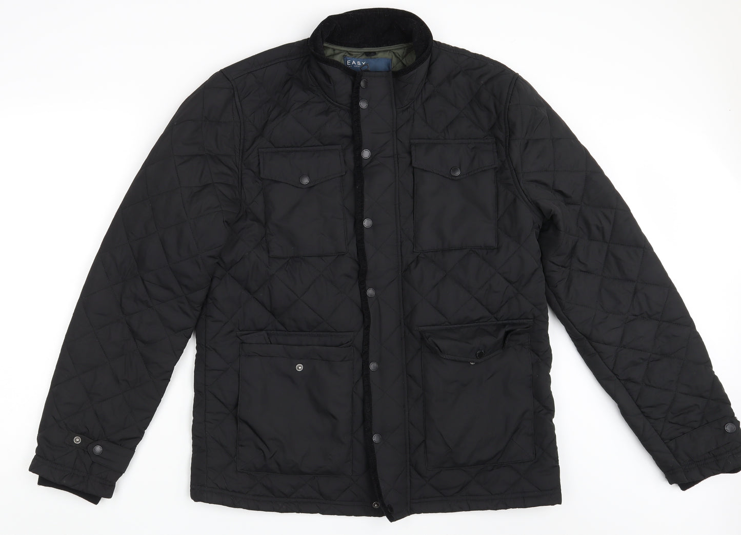 Easy Womens Black   Puffer Jacket Jacket Size L