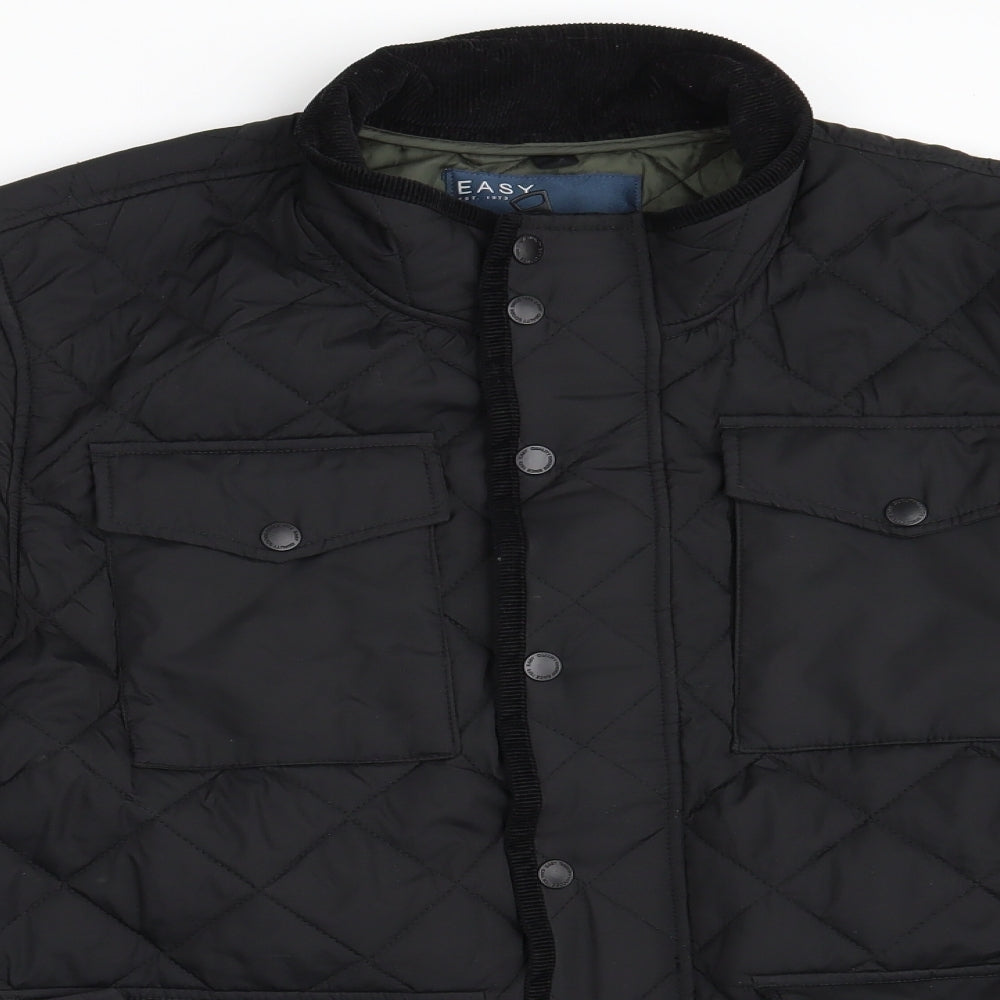 Easy Womens Black   Puffer Jacket Jacket Size L