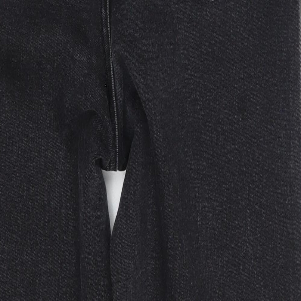 George Womens Black  Denim Straight Jeans Size 10 L25 in