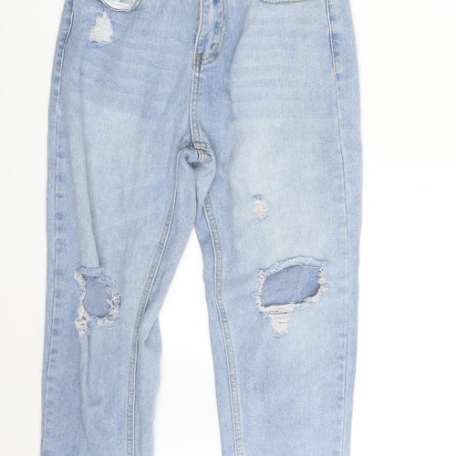 SheIn Womens Blue  Denim Straight Jeans Size S L24 in