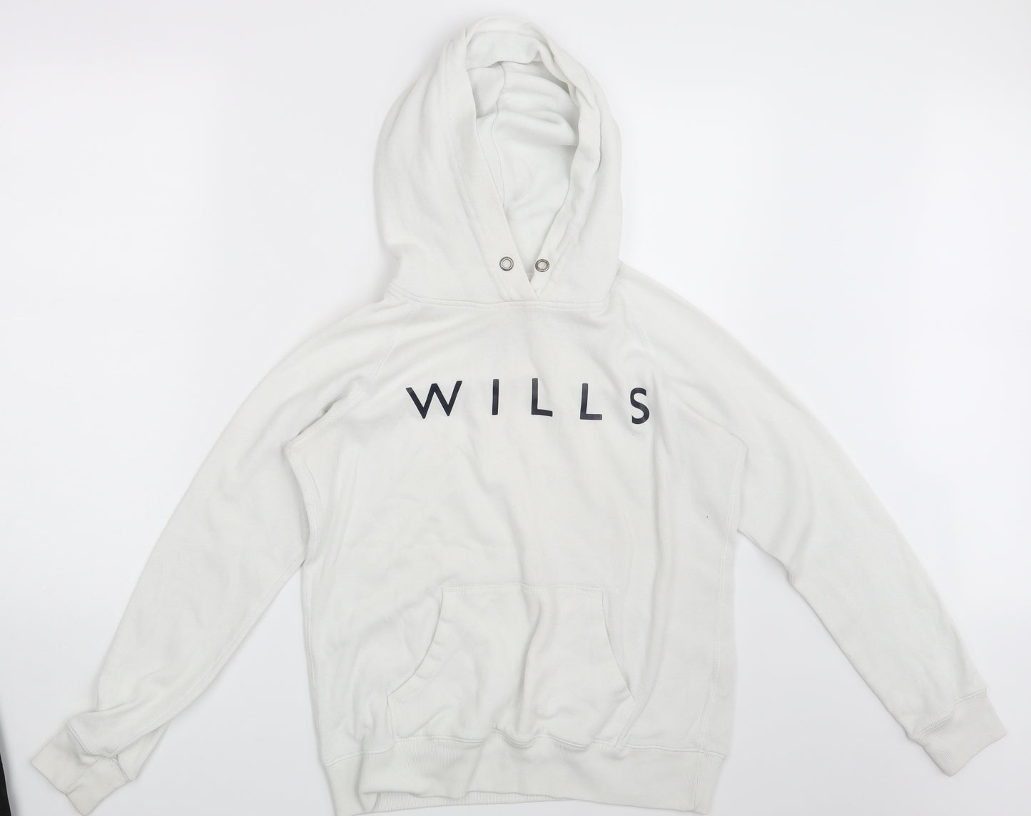 Jack Wills Womens White   Pullover Hoodie Size 12