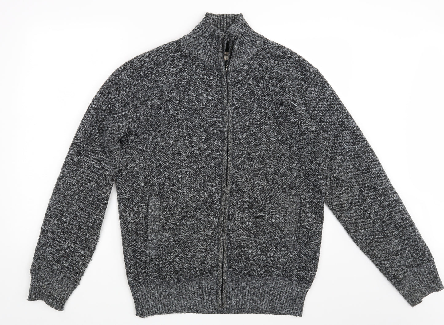 Hutson Harbour  Mens Grey   Full Zip Jumper Size L