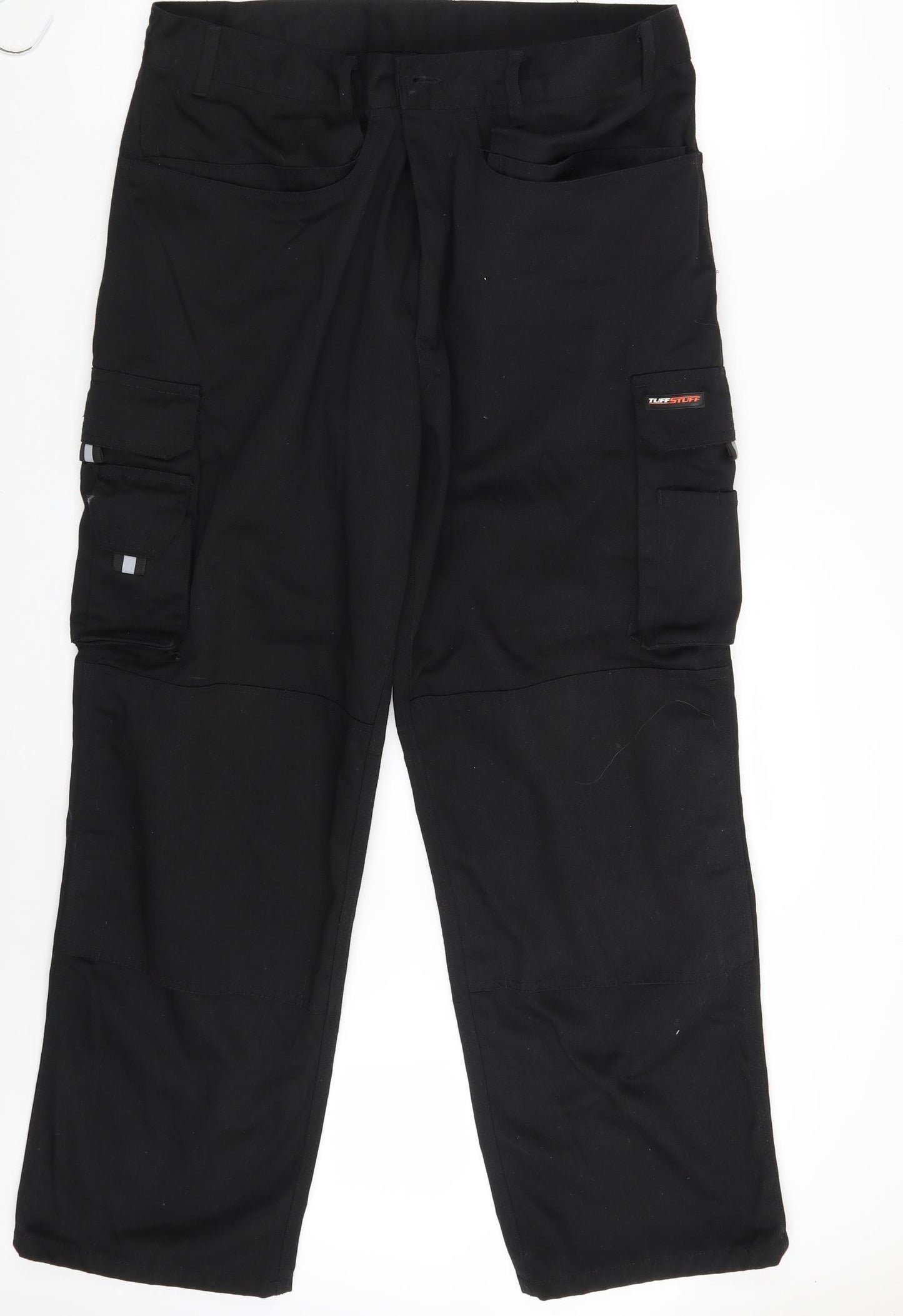 Tuffstuff Mens Black   Cargo Trousers Size 36 in L30 in