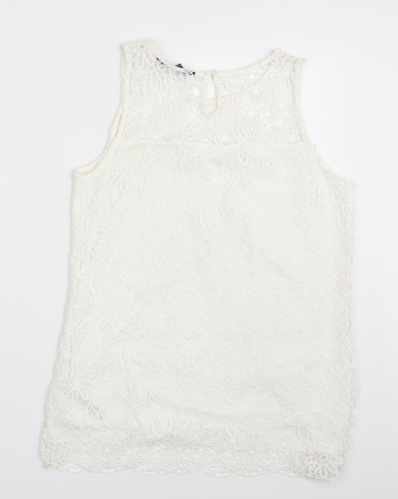 Dorothy Perkins Womens Ivory Floral  Camisole Blouse Size 14