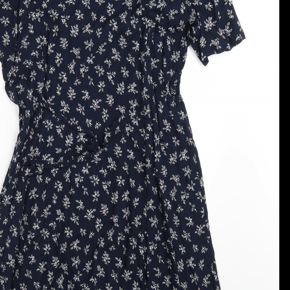 M&S Womens Blue Fair Isle  Maxi  One Size