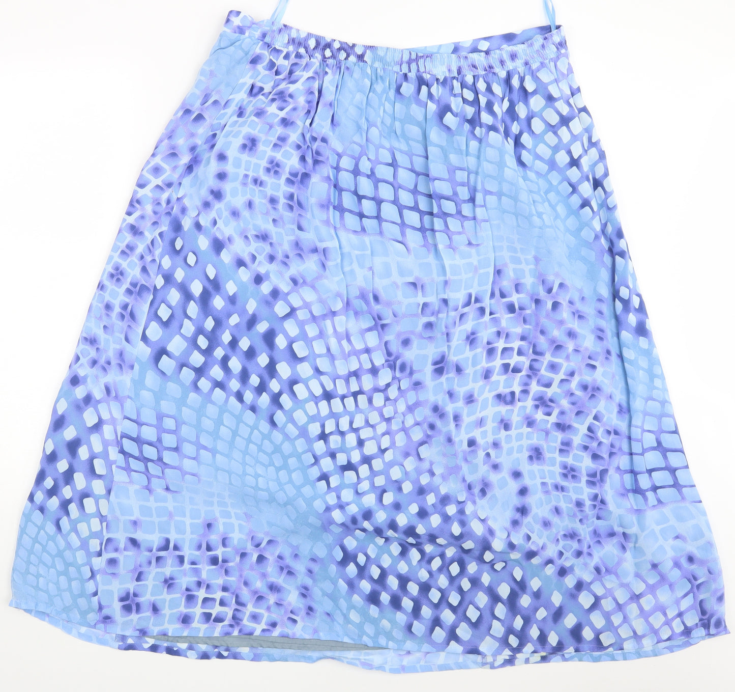 David Niaper Womens Blue Animal Print  A-Line Skirt Size 22