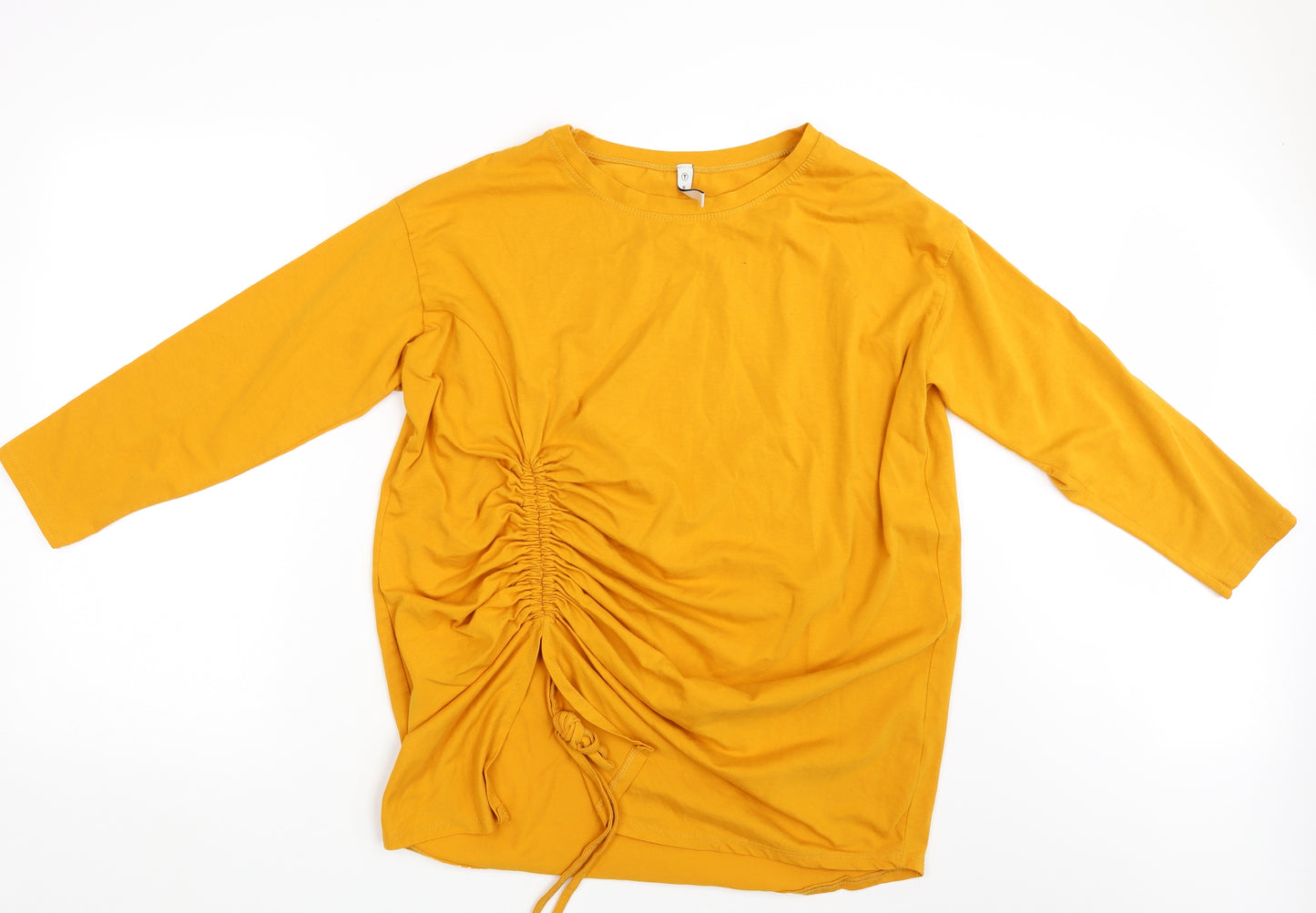 T Made in Italy Womens Yellow   Basic T-Shirt One Size