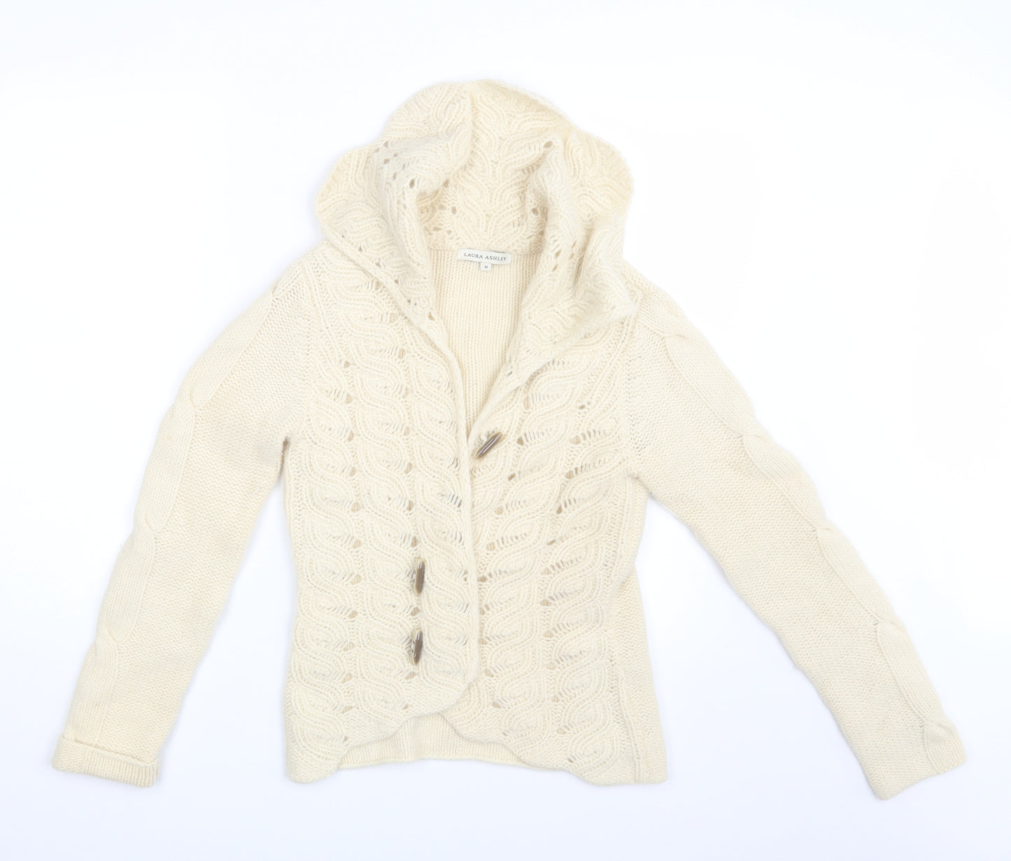 Laura Ashley Womens Ivory   Cardigan Jumper Size M