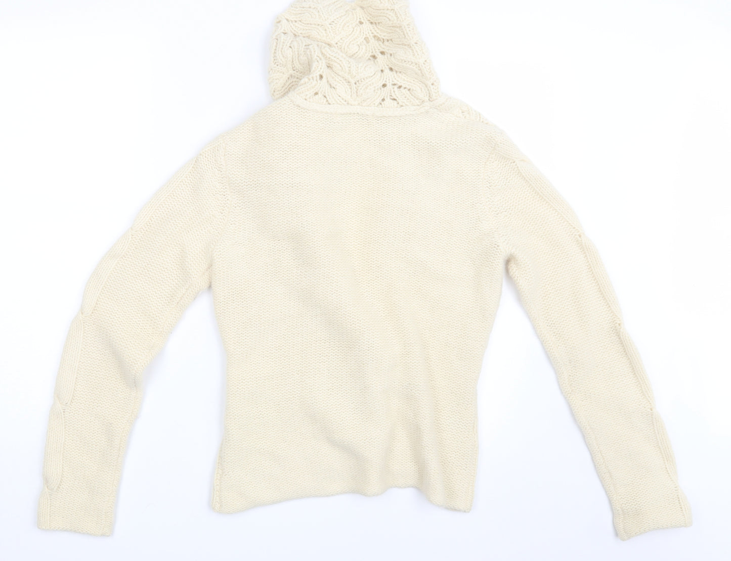 Laura Ashley Womens Ivory   Cardigan Jumper Size M