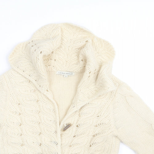 Laura Ashley Womens Ivory   Cardigan Jumper Size M