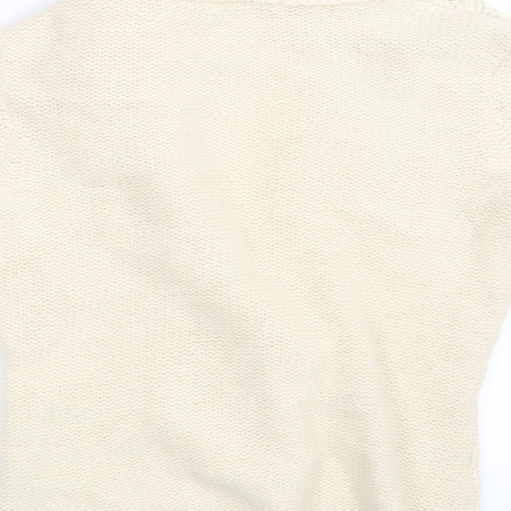 Laura Ashley Womens Ivory   Cardigan Jumper Size M