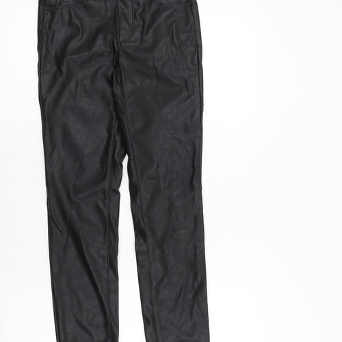Preworn Womens Black   Trousers  Size 6 L28 in