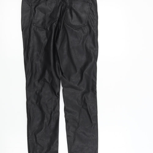 Preworn Womens Black   Trousers  Size 6 L28 in
