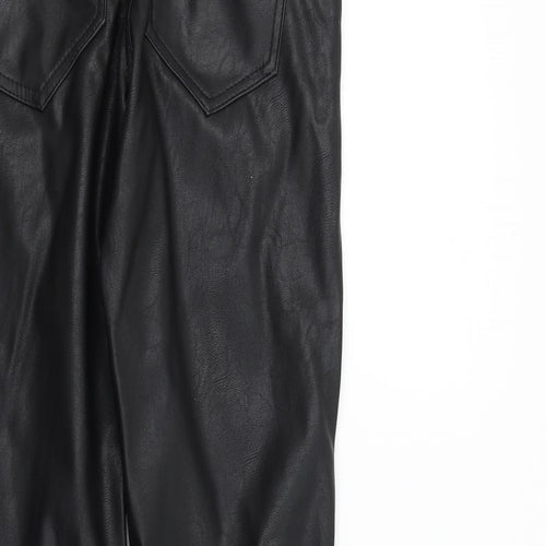 Preworn Womens Black   Trousers  Size 6 L28 in