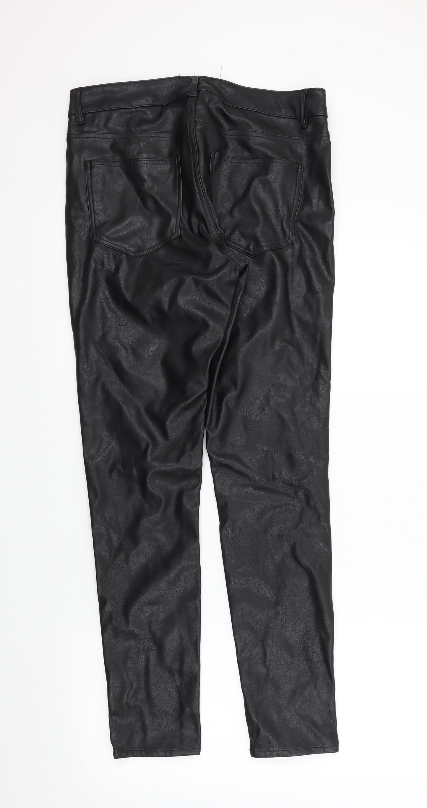Preworn Womens Black   Trousers  Size 14 L30 in