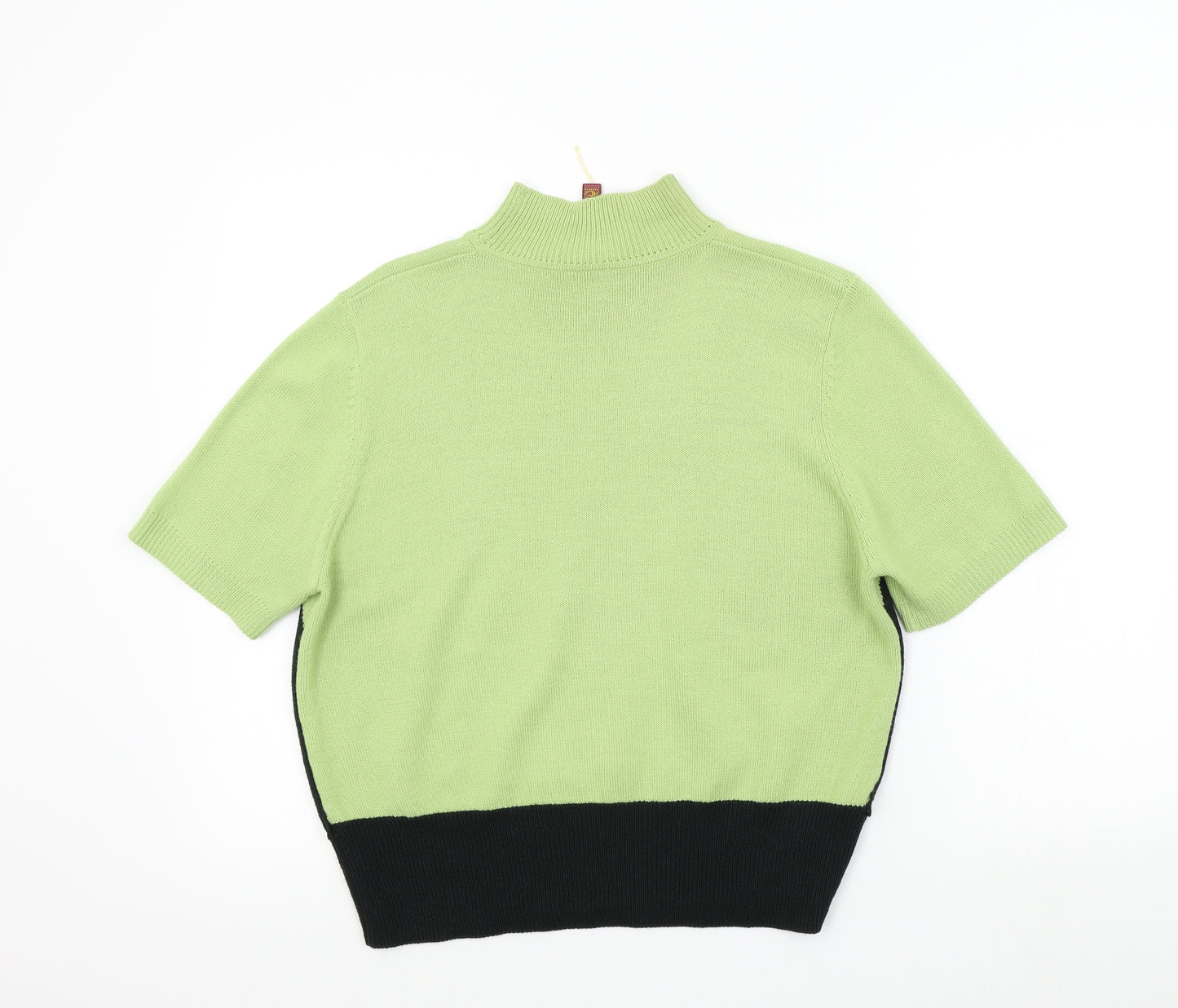 cotton casuals Womens Green Geometric  Pullover Jumper Size L