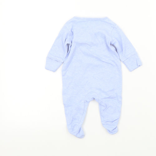 NEXT Baby Blue Colourblock  Babygrow One-Piece Size Newborn