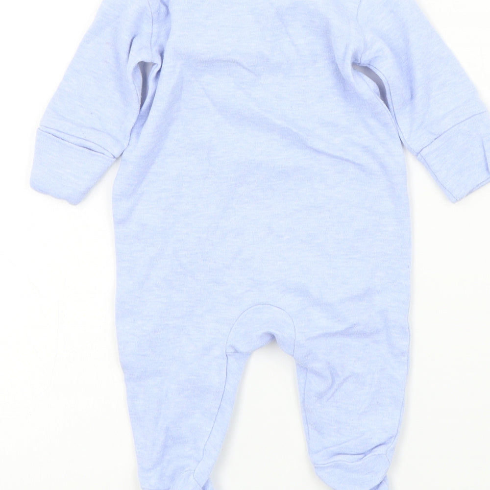 NEXT Baby Blue Colourblock  Babygrow One-Piece Size Newborn