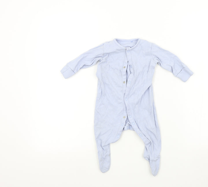 NEXT Baby Blue Colourblock Babygrow One-Piece Size 3-6 Months