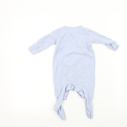 NEXT Baby Blue Colourblock  Babygrow One-Piece Size 3-6 Months