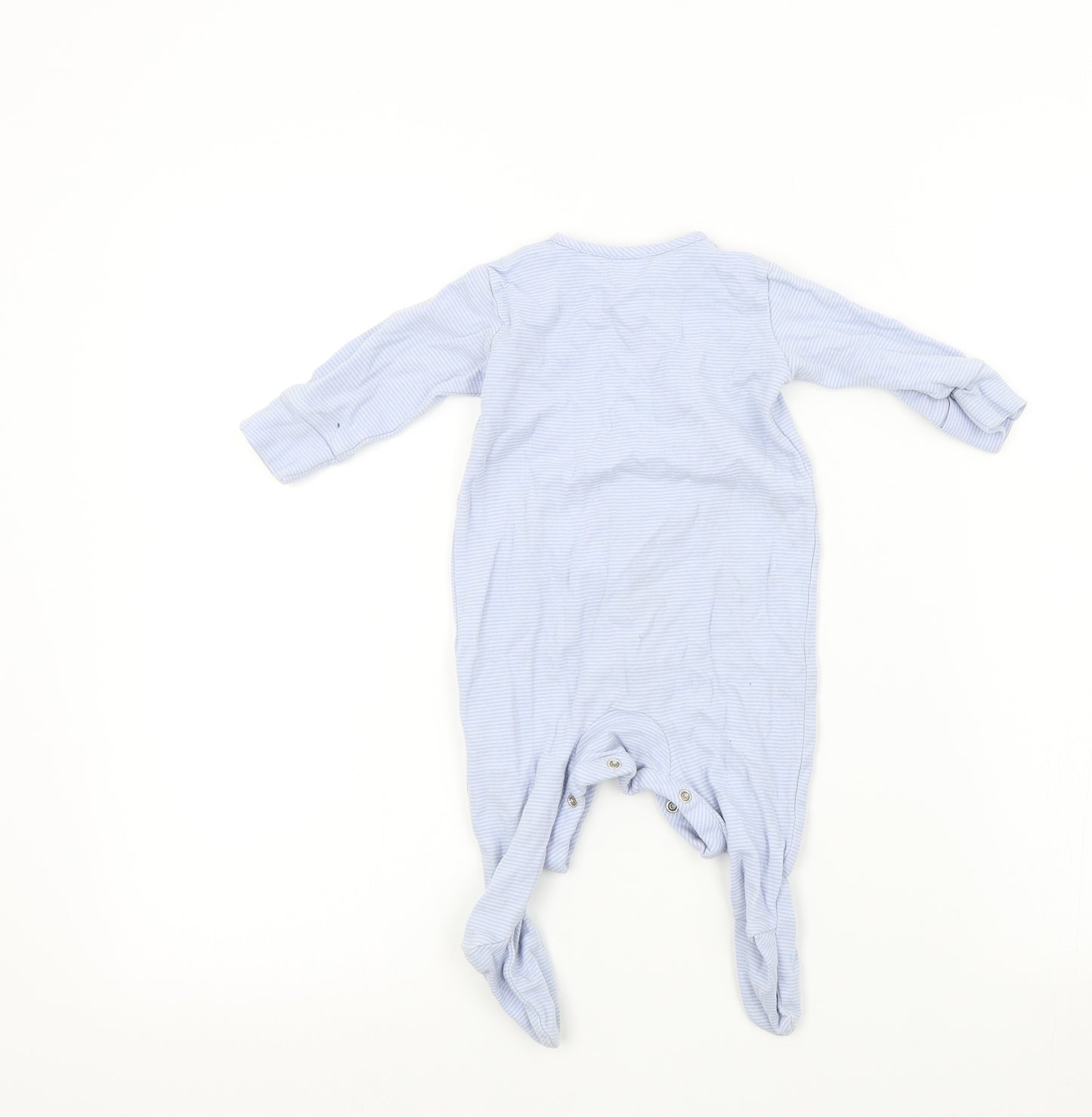 NEXT Baby Blue Colourblock  Babygrow One-Piece Size 3-6 Months