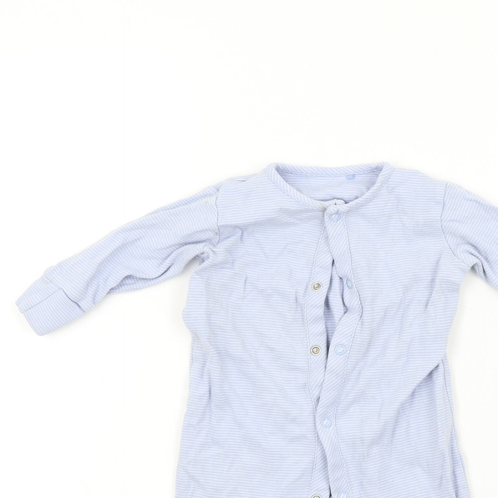 NEXT Baby Blue Colourblock  Babygrow One-Piece Size 3-6 Months