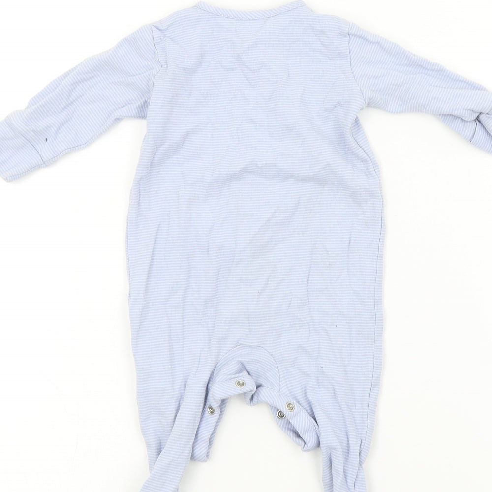 NEXT Baby Blue Colourblock  Babygrow One-Piece Size 3-6 Months