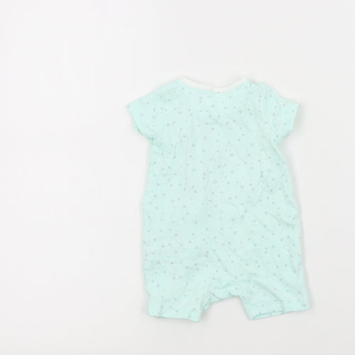 Mini Club Baby Green Colourblock  Babygrow One-Piece Size Newborn
