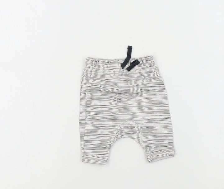 NEXT Baby White Jogger Trousers Size 9-12 Months