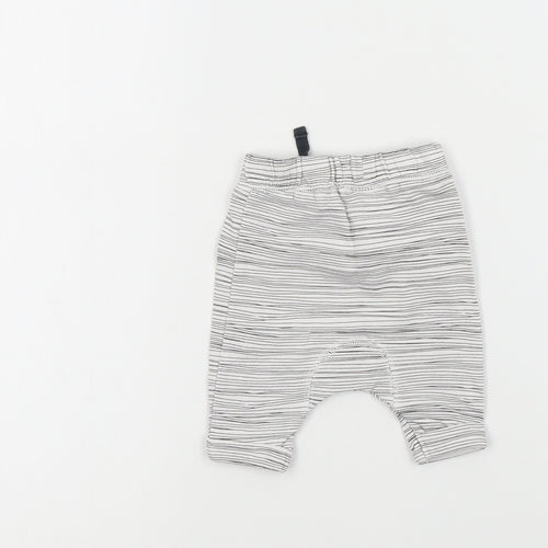NEXT Baby White   Jogger Trousers Size 9-12 Months