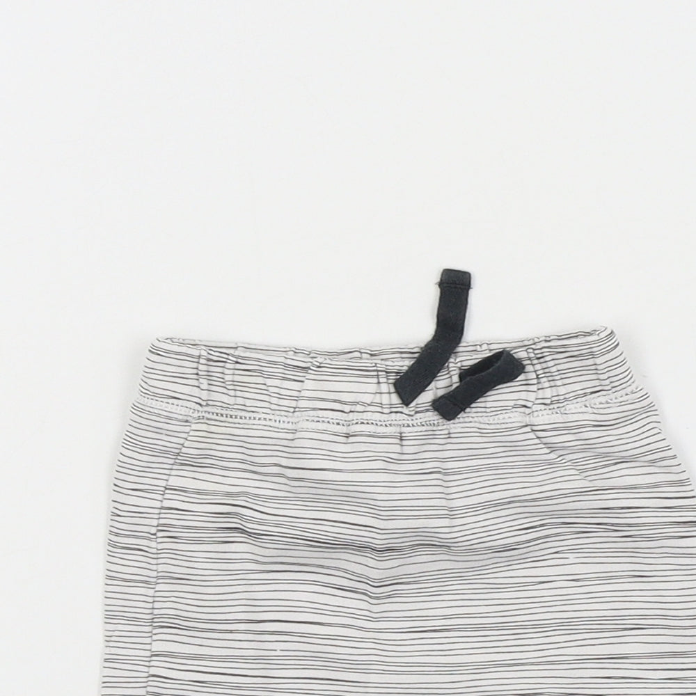 NEXT Baby White   Jogger Trousers Size 9-12 Months