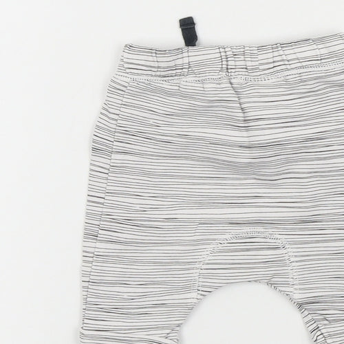 NEXT Baby White   Jogger Trousers Size 9-12 Months