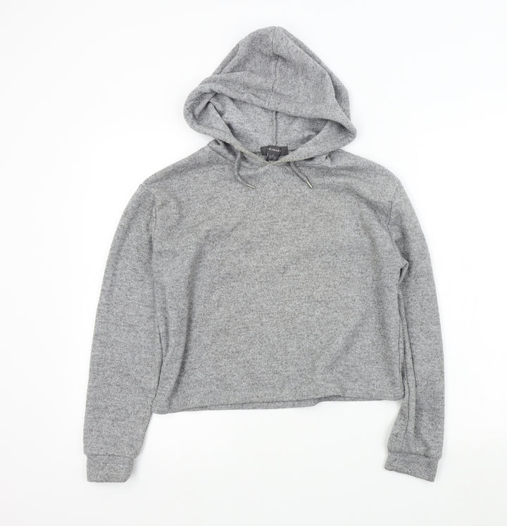 Primark Womens Grey Colourblock  Pullover Hoodie Size S