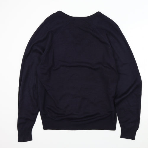 BHS Mens Blue   Pullover Jumper Size L