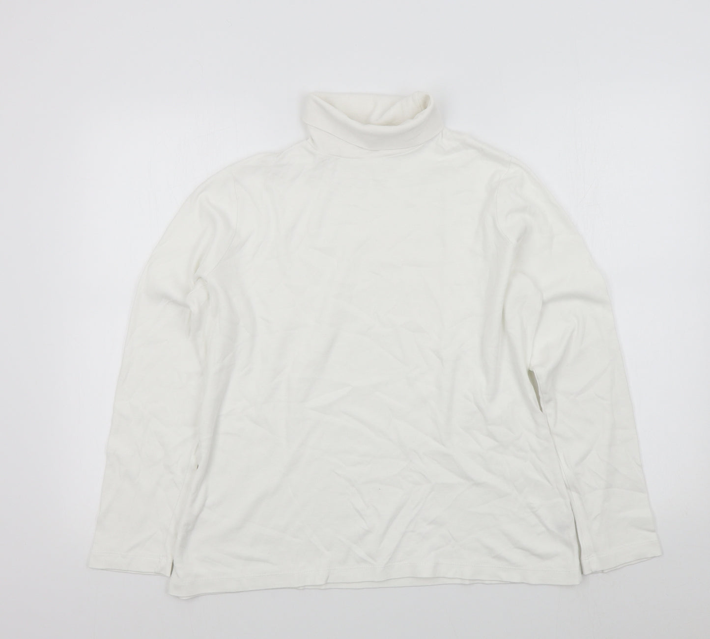 BHS Womens White   Basic T-Shirt Size 18