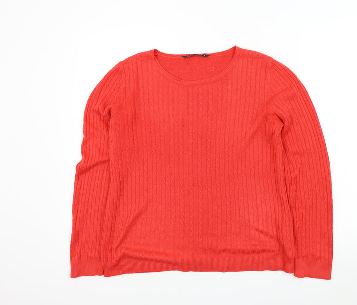 Bonmarché Womens Red   Pullover Jumper Size 14