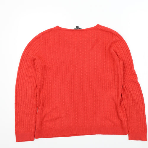 Bonmarché Womens Red   Pullover Jumper Size 14