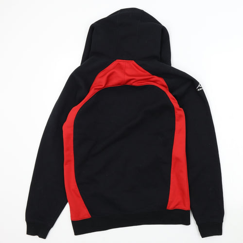 AKOA Boys Black Colourblock  Pullover Hoodie Size M