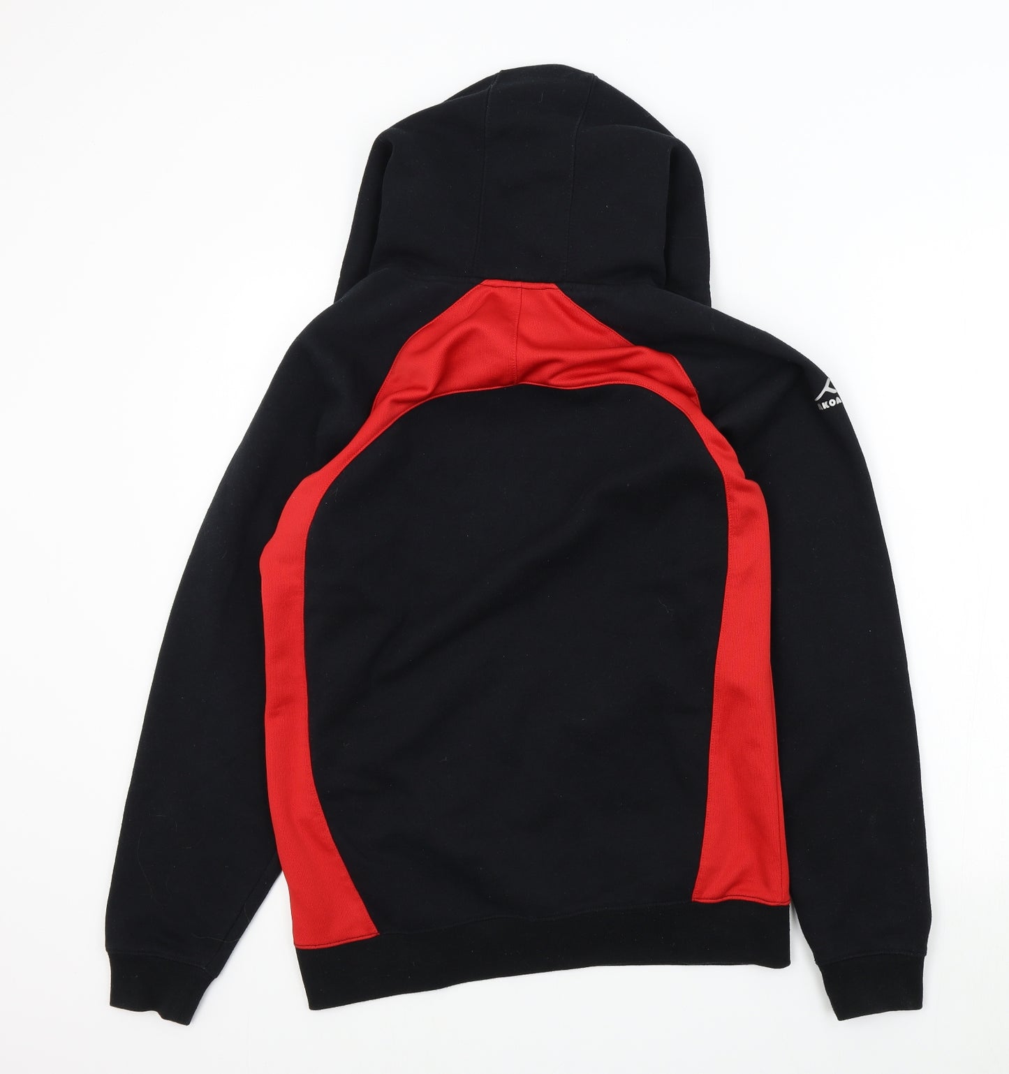 AKOA Boys Black Colourblock  Pullover Hoodie Size M