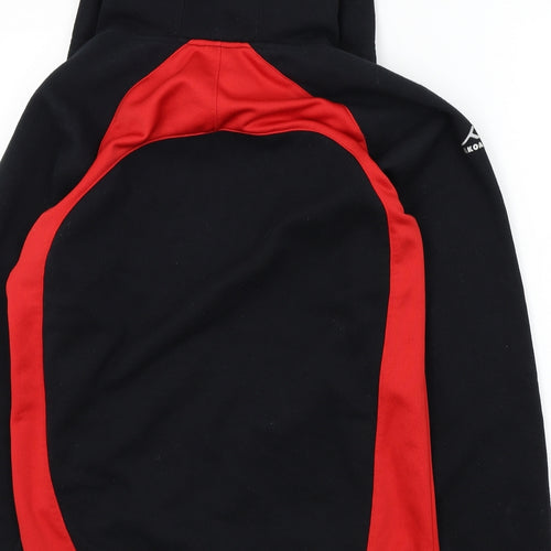 AKOA Boys Black Colourblock  Pullover Hoodie Size M