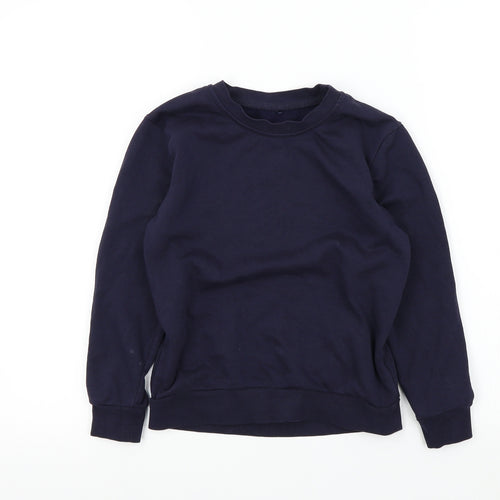 George Boys Blue Colourblock  Pullover Jumper Size 7-8 Years  - School jumper